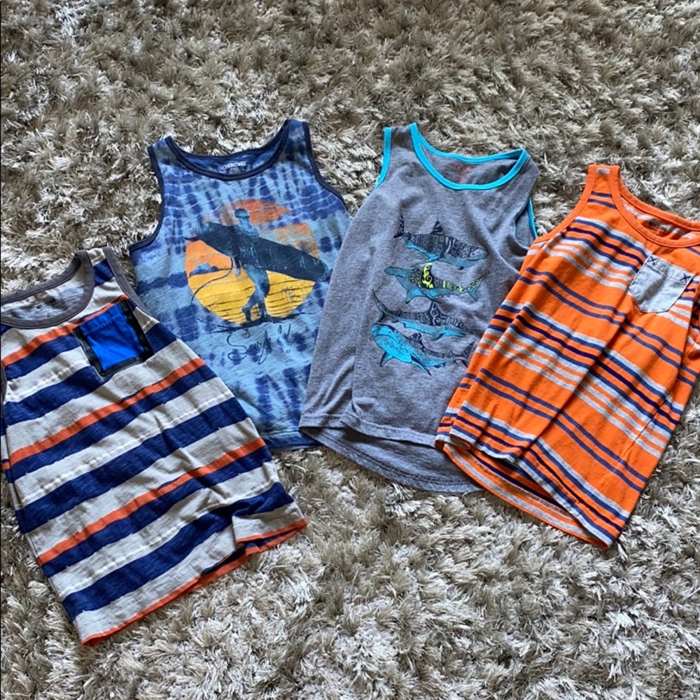 4 boys tank tops
